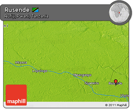 Physical 3D Map of Rusende