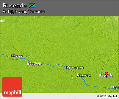 Physical 3D Map of Rusende