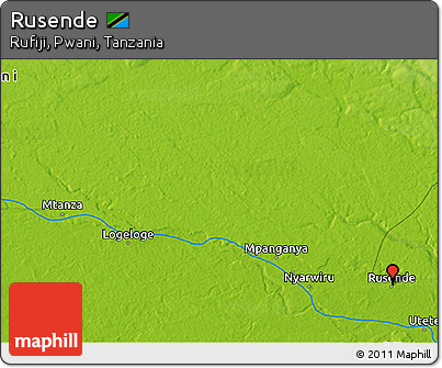 Physical 3D Map of Rusende