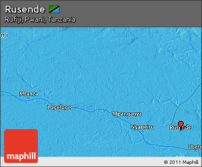 Political 3D Map of Rusende
