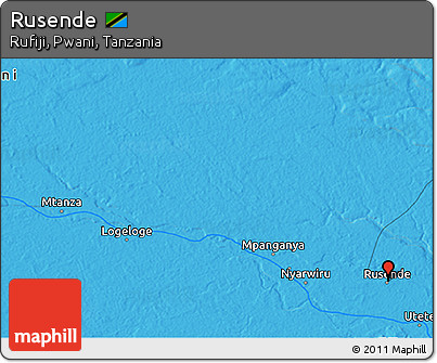 Political 3D Map of Rusende