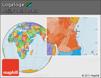 Political Location Map of Logeloge
