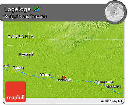 Physical Panoramic Map of Logeloge