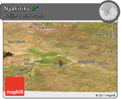 Satellite Panoramic Map of Nyakisiku