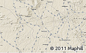 Shaded Relief Map of the area around 7° 41' 23" S, 39° 1' 29" W