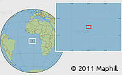 Savanna Style Location Map of the area around 7° 41' 23" S, 3° 19' 30" W