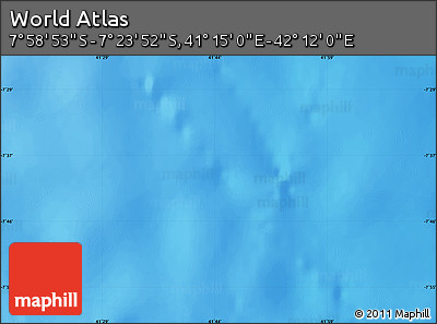 Physical Map of the Area around 7° 41' 23" S, 41° 43' 30" E
