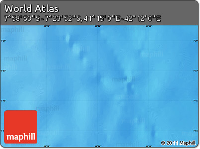 Physical Map of the Area around 7° 41' 23" S, 41° 43' 30" E