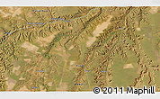 Satellite 3D Map of the area around 7° 41' 23" S, 44° 58' 30" W