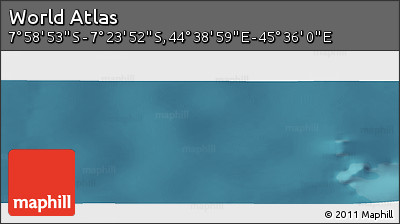 Satellite Panoramic Map of the Area around 7° 41' 23" S, 45° 7' 30" E
