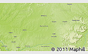 Physical 3D Map of the area around 7° 41' 23" S, 46° 40' 29" W