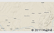 Shaded Relief 3D Map of the area around 7° 41' 23" S, 46° 40' 29" W
