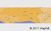 Political Panoramic Map of the area around 7° 41' 23" S, 46° 40' 29" W