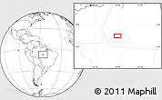Blank Location Map of the area around 7° 41' 23" S, 56° 1' 29" W
