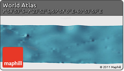 Satellite Panoramic Map of the Area around 7° 41' 23" S, 60° 25' 29" E