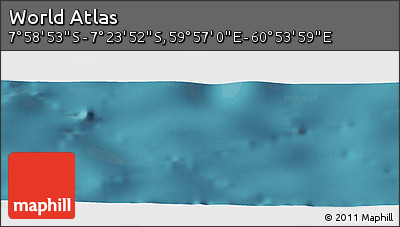 Satellite Panoramic Map of the Area around 7° 41' 23" S, 60° 25' 29" E