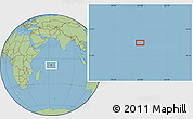 Savanna Style Location Map of the area around 7° 41' 23" S, 62° 58' 30" E