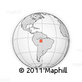 Outline Map of the Area around 7° 41' 23" S, 62° 49' 30" W, rectangular outline