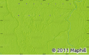 Physical Map of the area around 7° 41' 23" S, 63° 40' 30" W