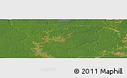 Satellite Panoramic Map of the area around 7° 41' 23" S, 63° 40' 30" W