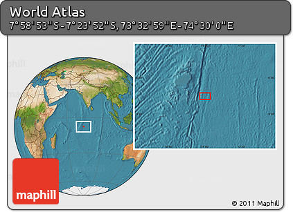 Satellite Location Map of the Area around 7° 41' 23" S, 74° 1' 30" E