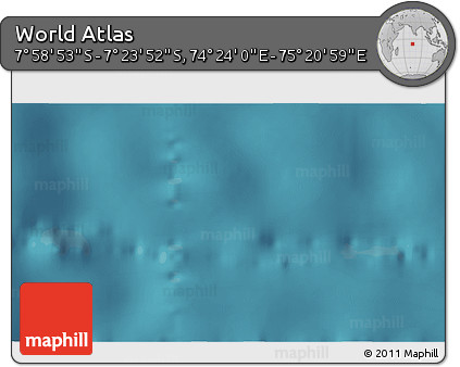 Satellite 3D Map of the Area around 7° 41' 23" S, 74° 52' 30" E