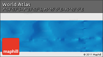 Physical Panoramic Map of the Area around 7° 41' 23" S, 75° 43' 29" E