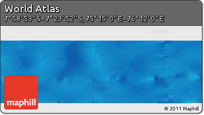 Physical Panoramic Map of the Area around 7° 41' 23" S, 75° 43' 29" E
