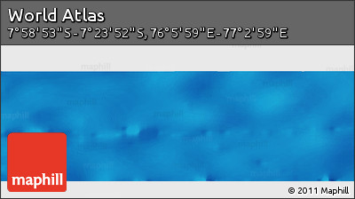 Physical Panoramic Map of the Area around 7° 41' 23" S, 76° 34' 29" E