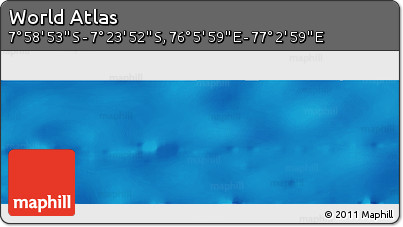 Physical Panoramic Map of the Area around 7° 41' 23" S, 76° 34' 29" E