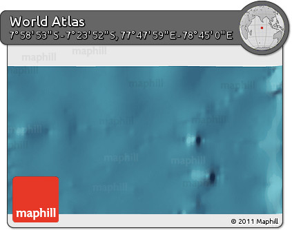 Satellite 3D Map of the Area around 7° 41' 23" S, 78° 16' 30" E