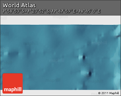 Satellite 3D Map of the Area around 7° 41' 23" S, 78° 16' 30" E