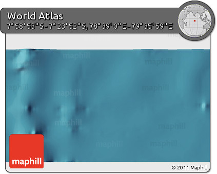 Satellite 3D Map of the Area around 7° 41' 23" S, 79° 7' 30" E
