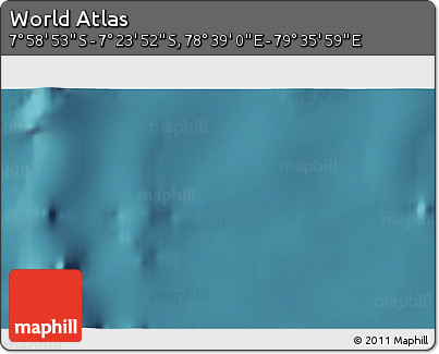 Satellite 3D Map of the Area around 7° 41' 23" S, 79° 7' 30" E