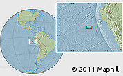 Savanna Style Location Map of the area around 7° 41' 23" S, 83° 13' 29" W, hill shading