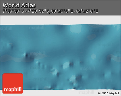 Satellite 3D Map of the Area around 7° 41' 23" S, 84° 13' 29" E