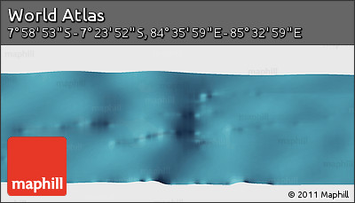 Satellite Panoramic Map of the Area around 7° 41' 23" S, 85° 4' 29" E