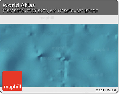 Satellite 3D Map of the Area around 7° 41' 23" S, 86° 46' 30" E