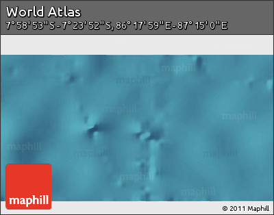 Satellite 3D Map of the Area around 7° 41' 23" S, 86° 46' 30" E