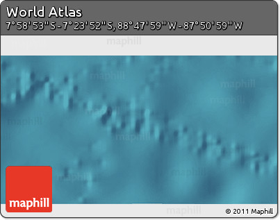 Satellite 3D Map of the Area around 7° 41' 23" S, 88° 19' 29" W