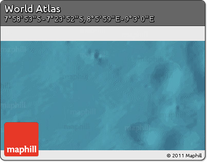Satellite 3D Map of the Area around 7° 41' 23" S, 8° 34' 29" E