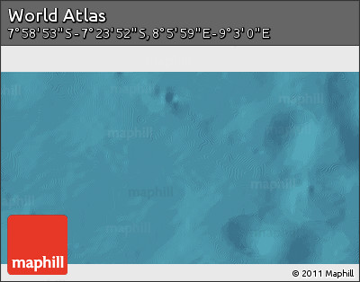 Satellite 3D Map of the Area around 7° 41' 23" S, 8° 34' 29" E