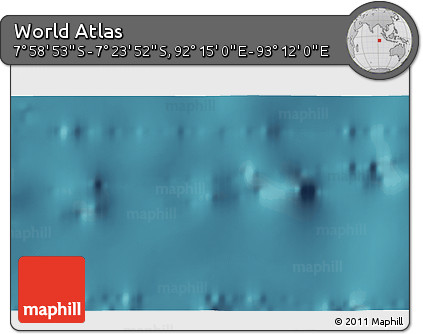Satellite 3D Map of the Area around 7° 41' 23" S, 92° 43' 29" E