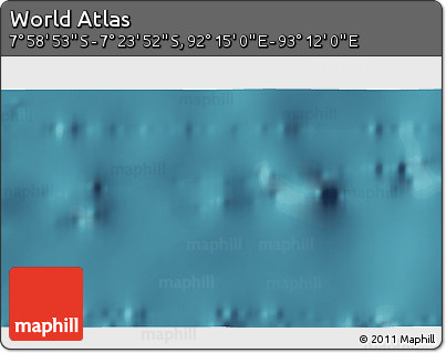 Satellite 3D Map of the Area around 7° 41' 23" S, 92° 43' 29" E