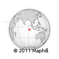 Outline Map of the Area around 7° 41' 23" S, 93° 34' 29" E, rectangular outline