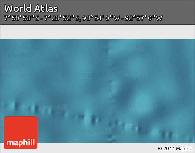 Satellite 3D Map of the Area around 7° 41' 23" S, 93° 25' 30" W