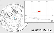 Blank Location Map of the area around 80° 6' 37" N, 107° 10' 30" E