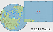 Savanna Style Location Map of the area around 80° 6' 37" N, 115° 40' 30" E