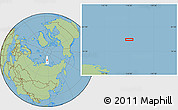 Savanna Style Location Map of the area around 80° 6' 37" N, 116° 31' 30" E