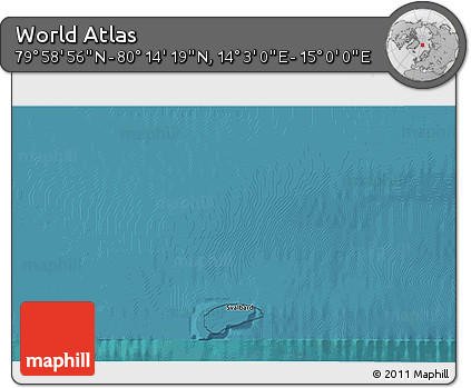 Satellite 3D Map of the Area around 80° 6' 37" N, 14° 31' 30" E